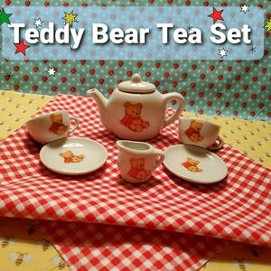 Vintage Teddy Bear Porcelain Tea Set